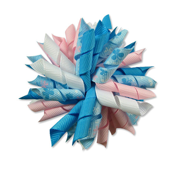 Butterfly Blue Korker Hair Bow