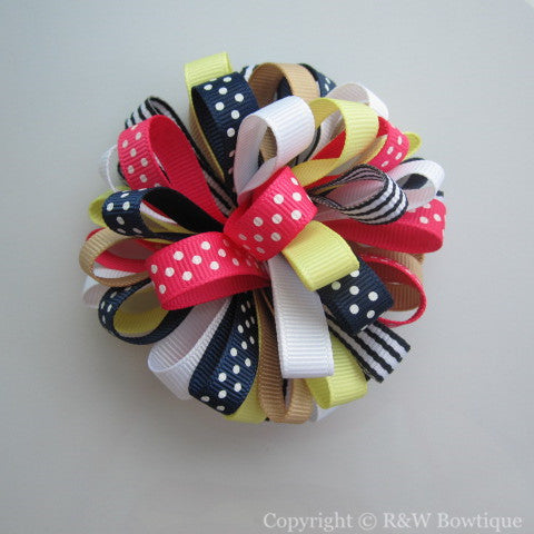 Cape Cod Cutie Loopy Hair Bow