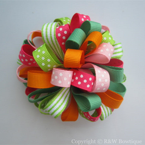 Cheery All the Way Loopy Hair Bow