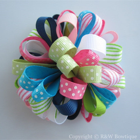 Flower Garden Loopy Hair Bow