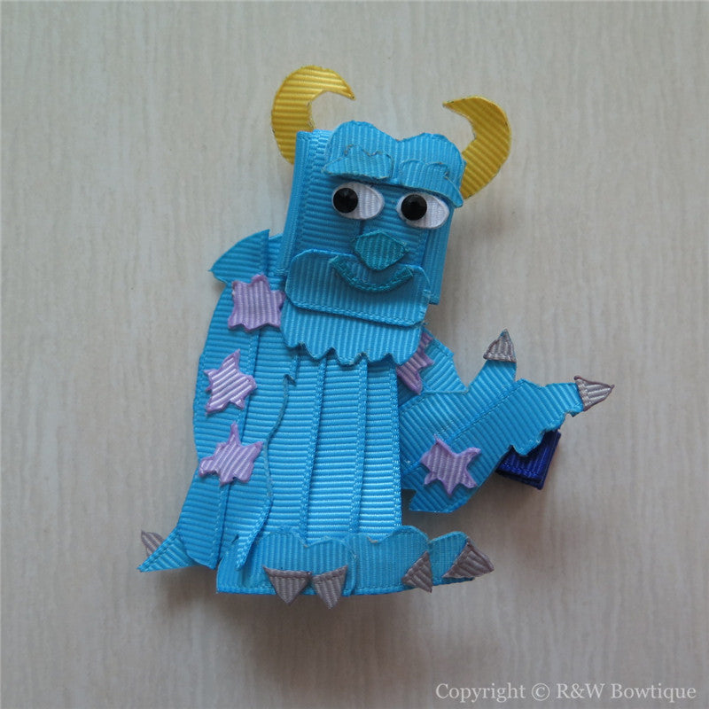 monsters inc clip Monsters Inc Sully Sculptured Hair Clip – Jaydia Crystal