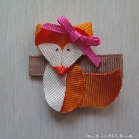 Fox Sculpture Hair Clip