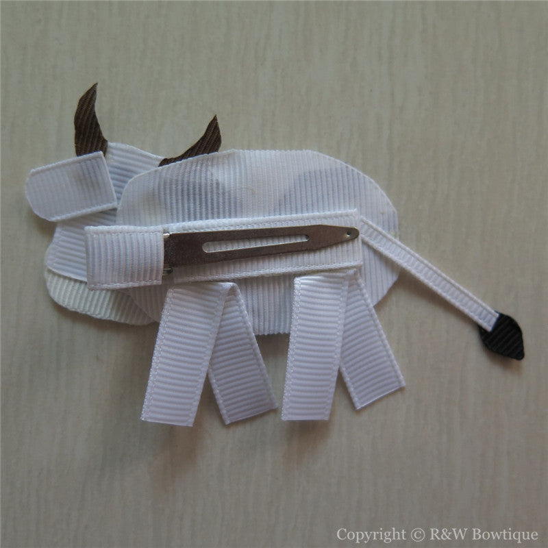 Milk Cow Sculptured Hair Clip