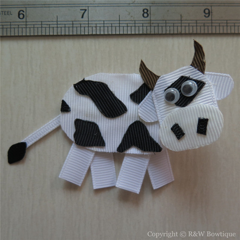 Milk Cow Sculptured Hair Clip