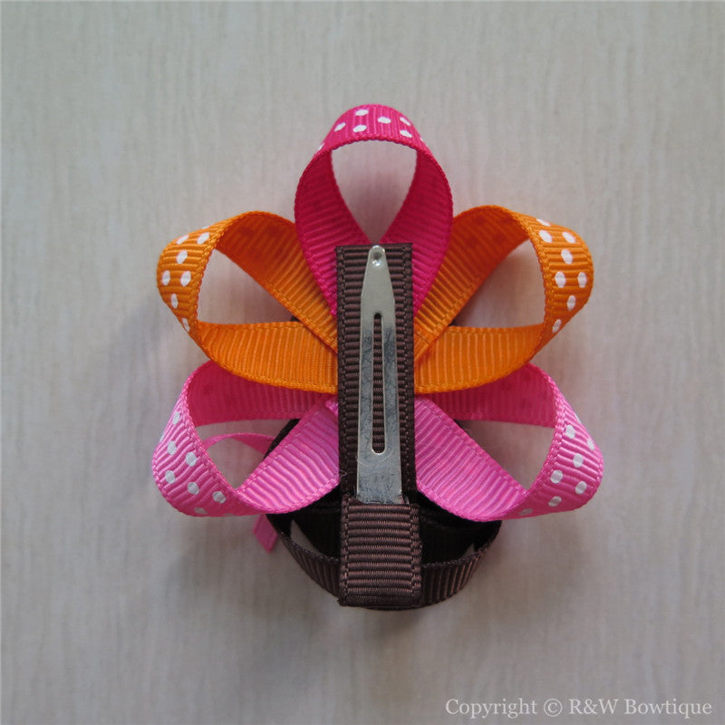 Thanksgiving Turkey #A Sculptured Hair Clip