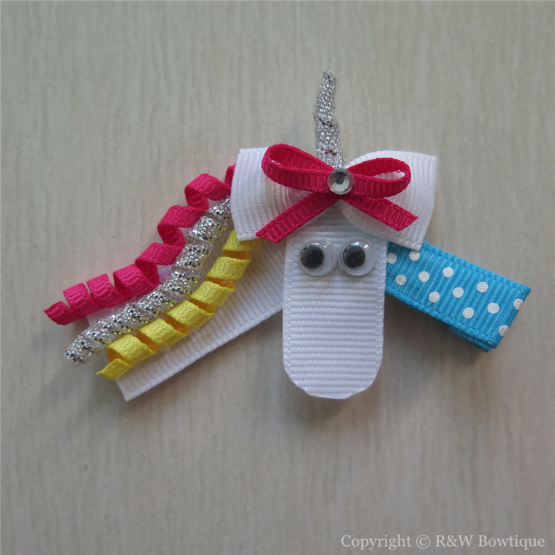 Unicorn #B Sculptured Hair Clip