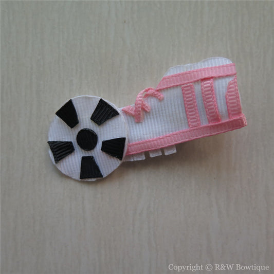 Kicking Football Sculptured Hair Clip