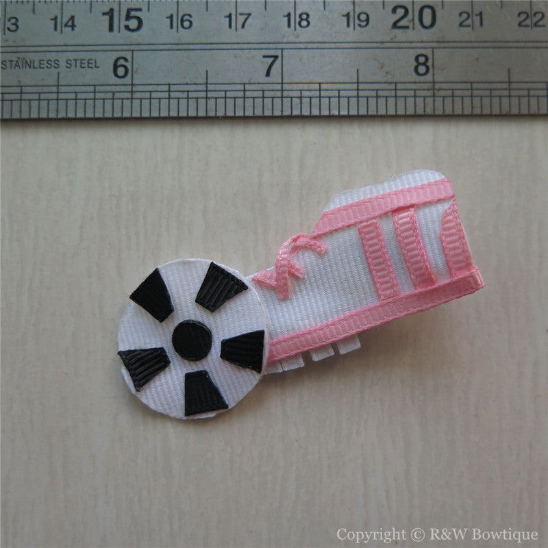 Kicking Football Sculptured Hair Clip