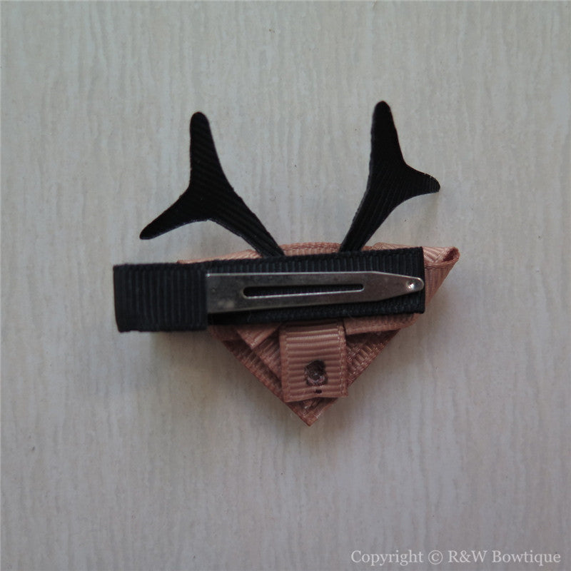 Reindeer Rudolph #B Sculptured Hair Clip