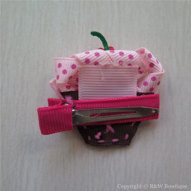 Cupcake #A Sculptured Hair Clip
