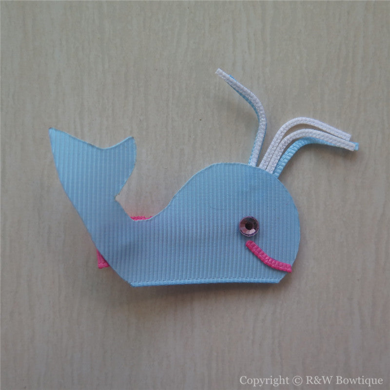 Whale #B Sculptured Hair Clip