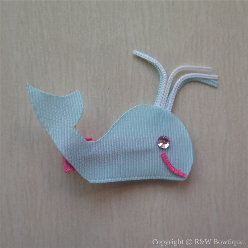 Whale #B Sculptured Hair Clip