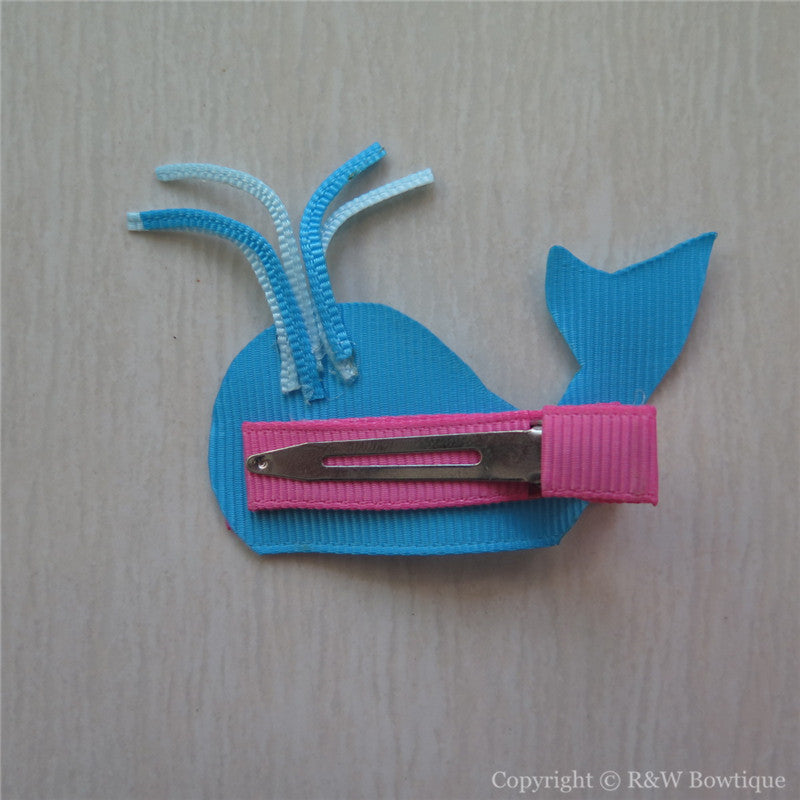Whale #B Sculptured Hair Clip