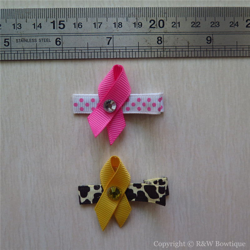 Cancer Awareness Sculptured Hair Clip
