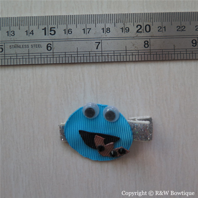 Cookie Monster Sculptured Hair Clip