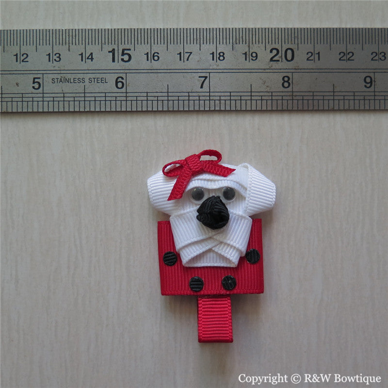 Bulldog #A Sculptured Hair Clip