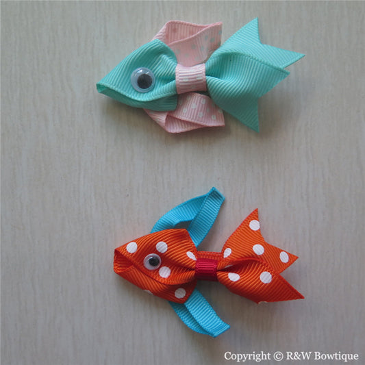 Gold Fish Sculptured Hair Clip