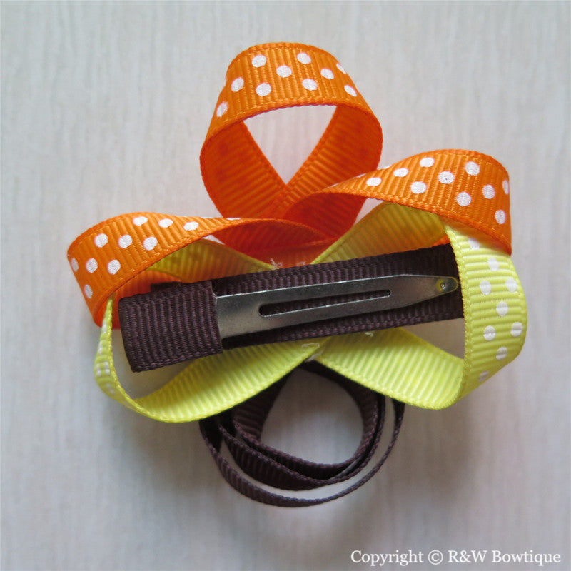 Thanksgiving Turkey #D Sculptured Hair Clip