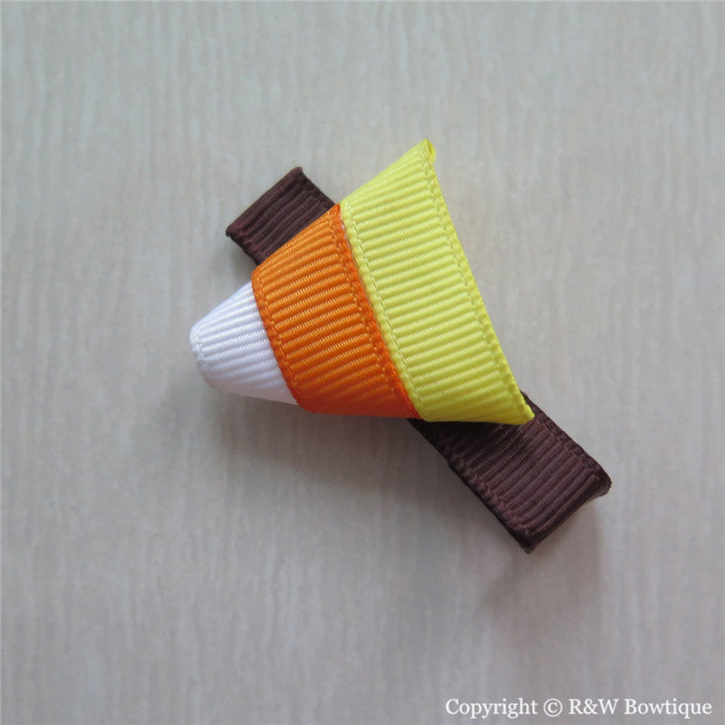 Candy Corn Sculptured Hair Clip