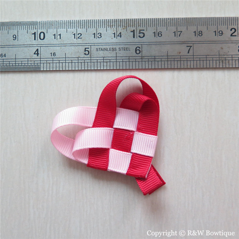 Valentine Heart #A Sculptured Hair Clip