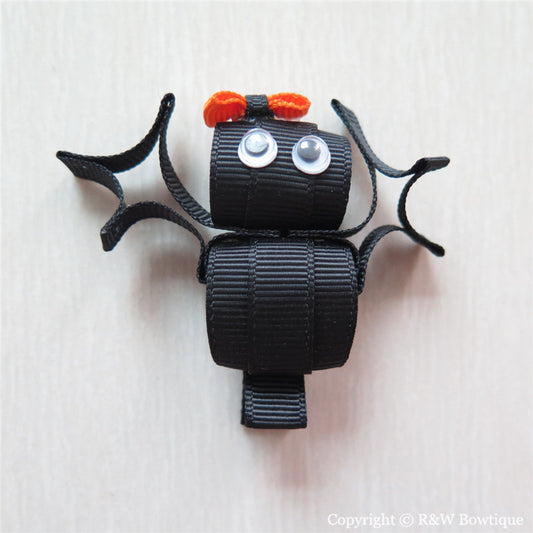 Halloween Bat Sculptured Hair Clip