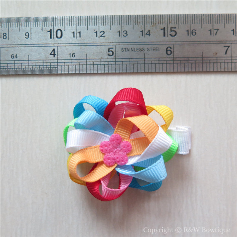 Loopy Flower Sculptured Hair Clip