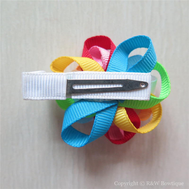 Loopy Flower Sculptured Hair Clip