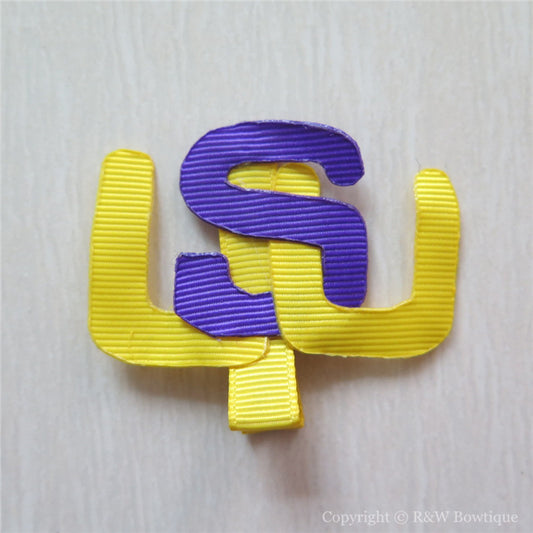 Letters Sculptured Hair Clip
