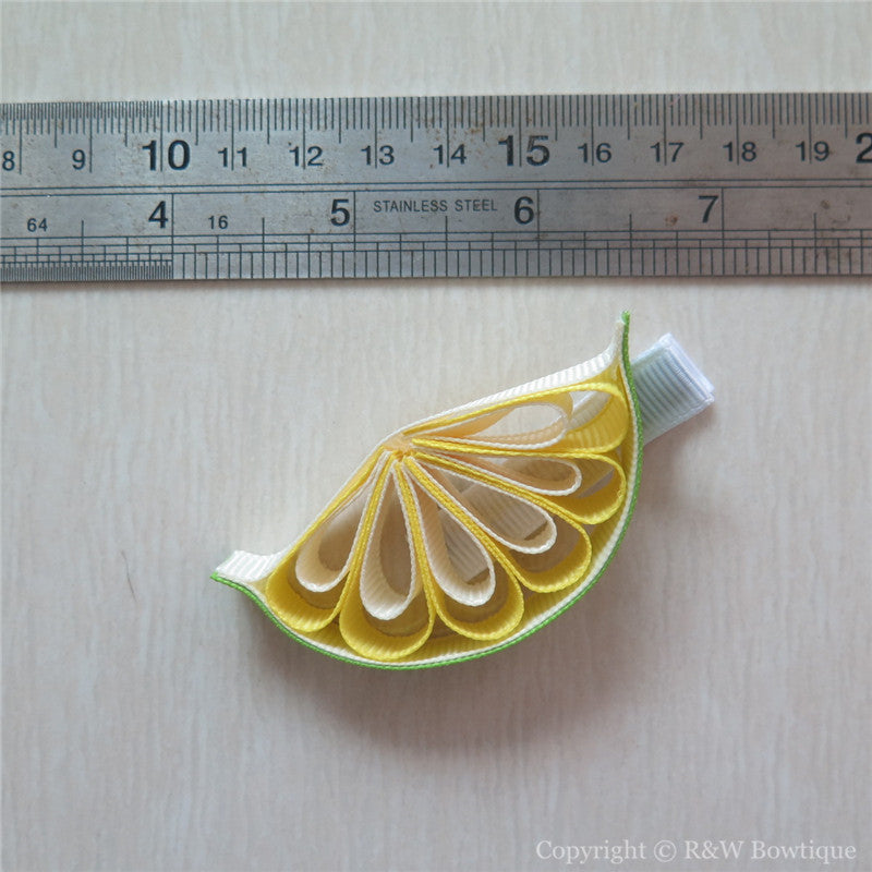 Lemon Sculptured Hair Clip