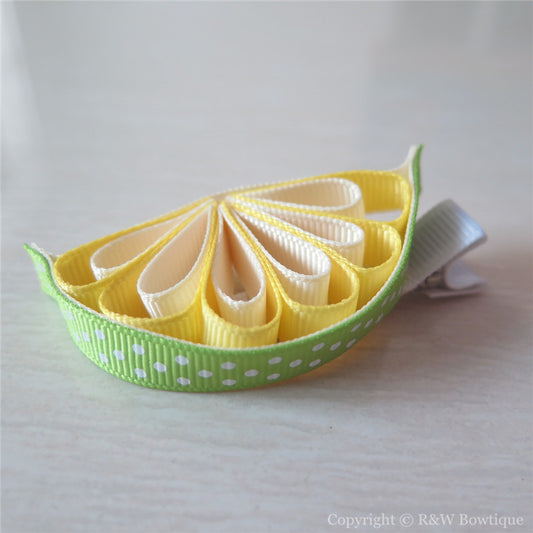Lemon Sculptured Hair Clip