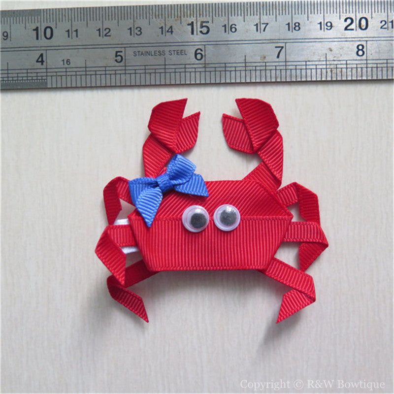 Crab #C Sculptured Hair Clip