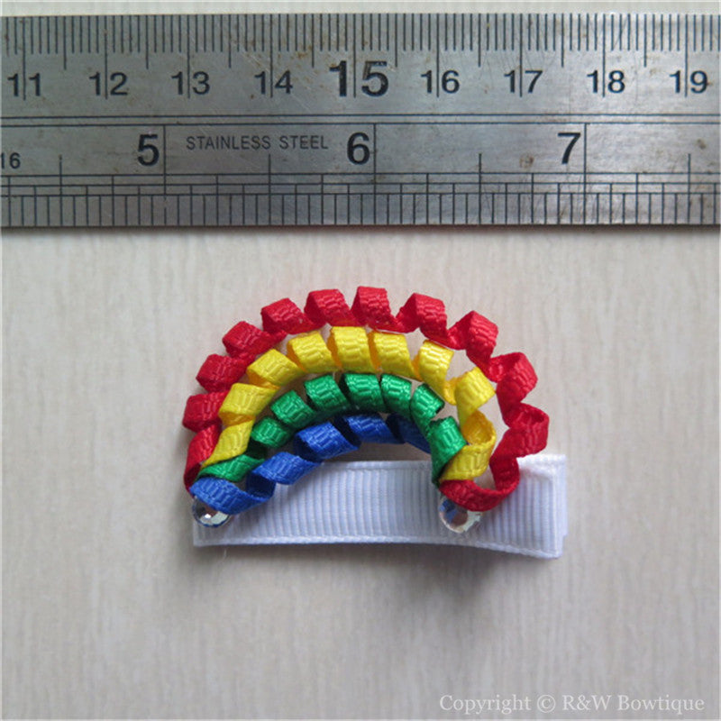 Rainbow #D Sculptured Hair Clip