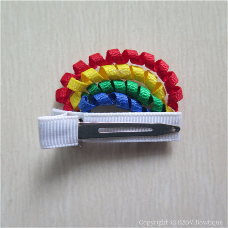 Rainbow #D Sculptured Hair Clip