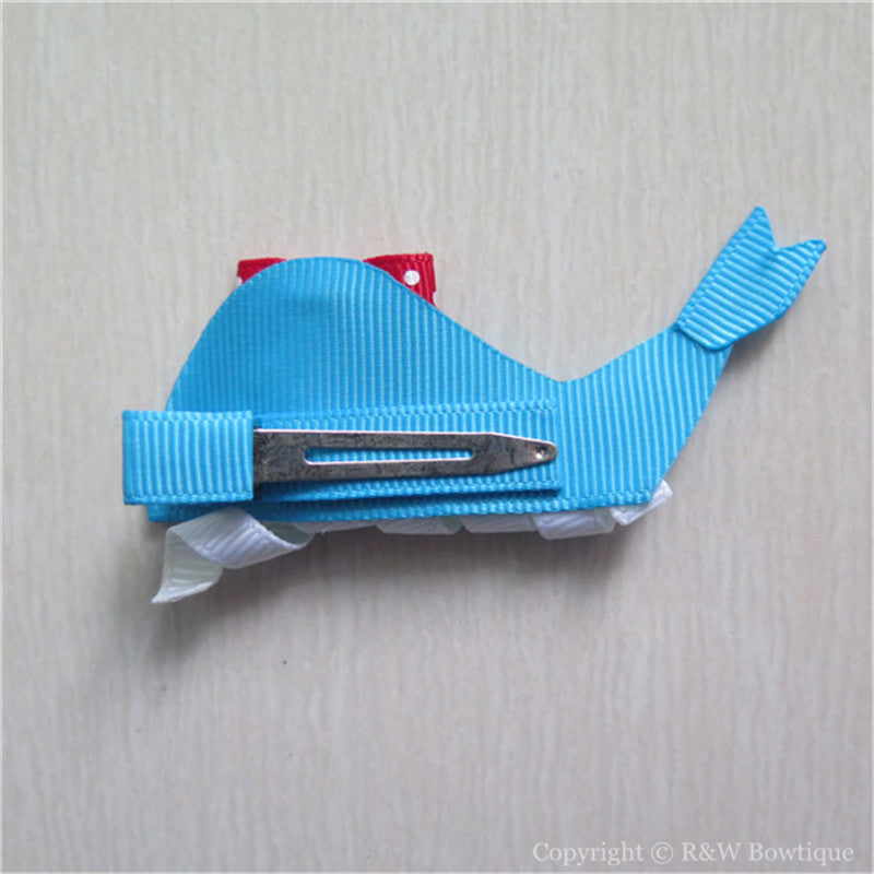 Whale #B Sculptured Hair Clip