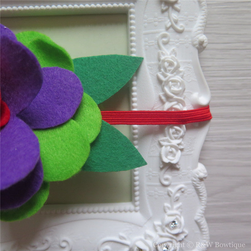 Disney Princess Ariel Inspired Felt Flower Crown Headband