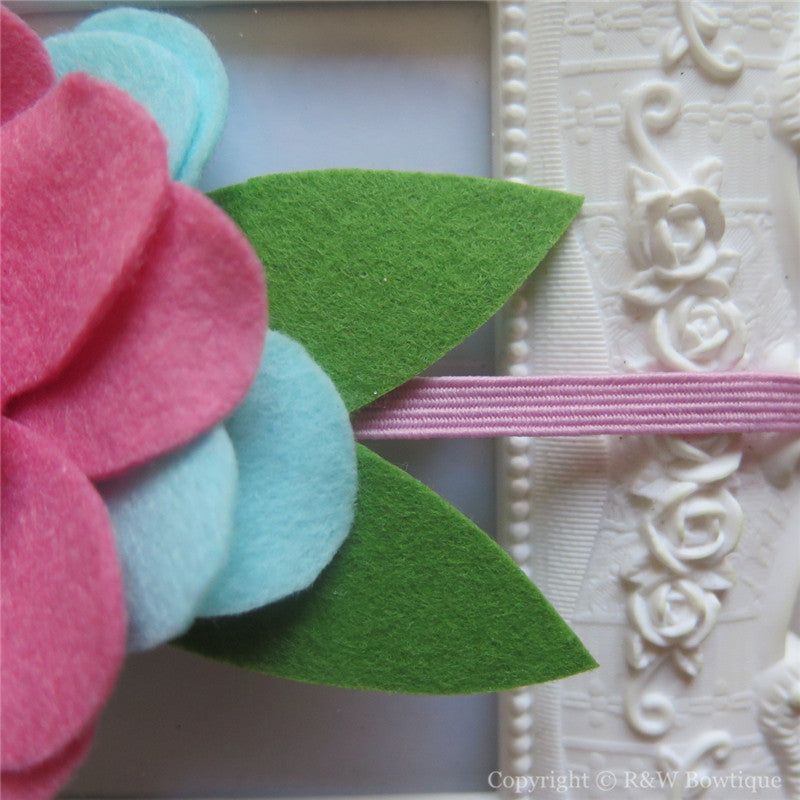 Secret Garden Felt Flower Crown Headband