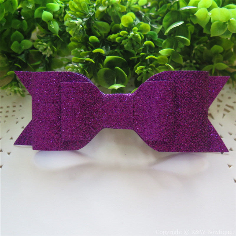 Purple Shimmery Oversize Hair Bow