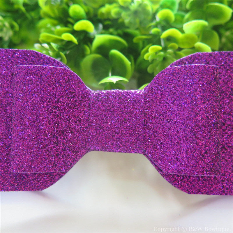 Purple Shimmery Oversize Hair Bow