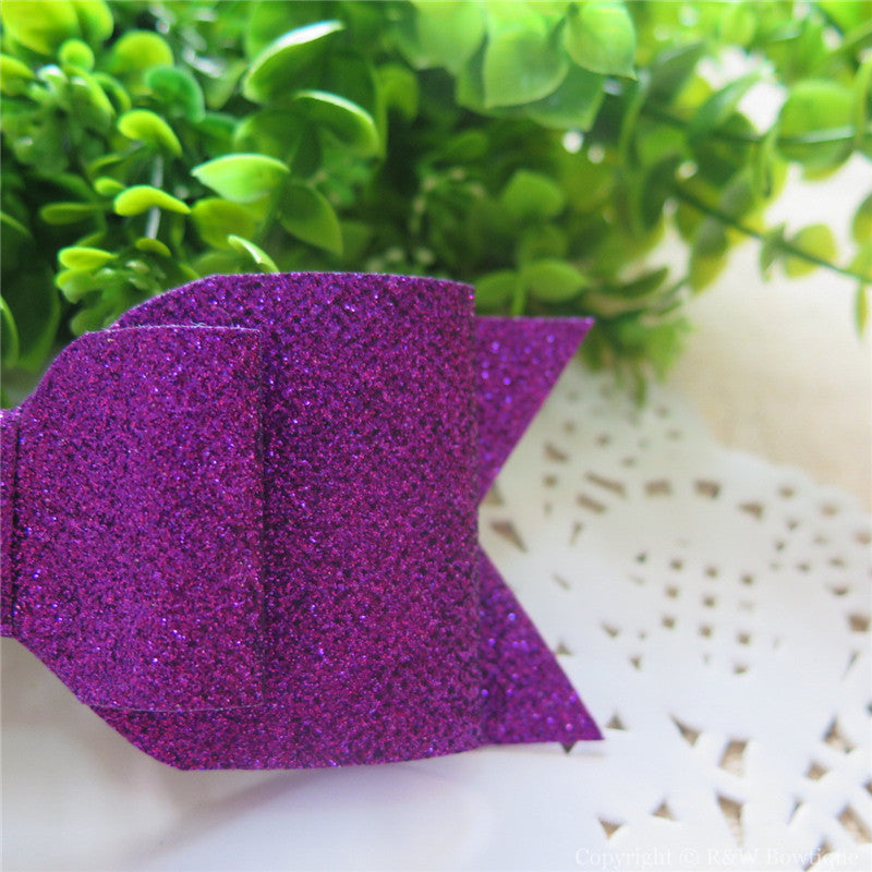 Purple Shimmery Oversize Hair Bow