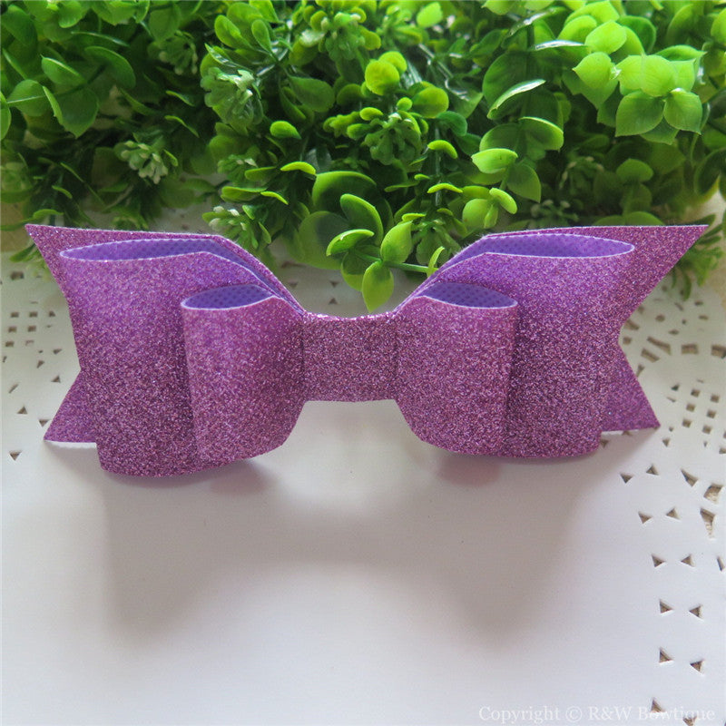 Lilac Shimmery Oversize Hair Bow