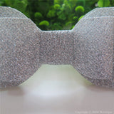 Silver Shimmery Oversize Hair Bow