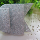Silver Shimmery Oversize Hair Bow