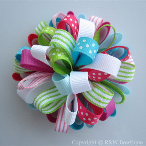 Ice Cream Sweetie Loopy Hair Bow