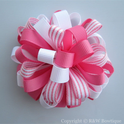 Polka Dot Poodle Loopy Hair Bow