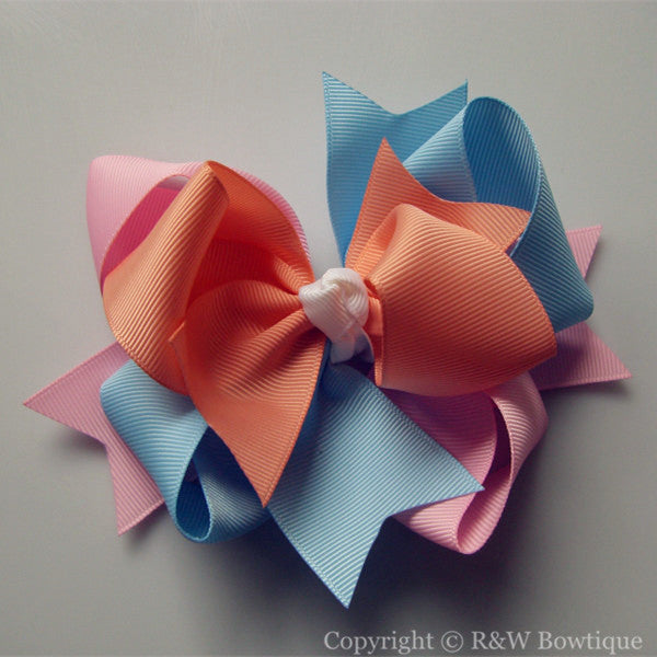 TB022 Large Twisted Boutique Hair Bow