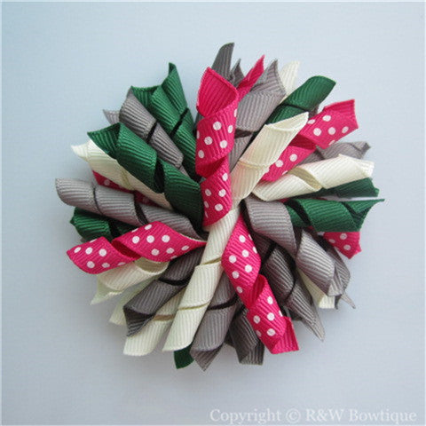 Winter Bright Korker Hair Bow