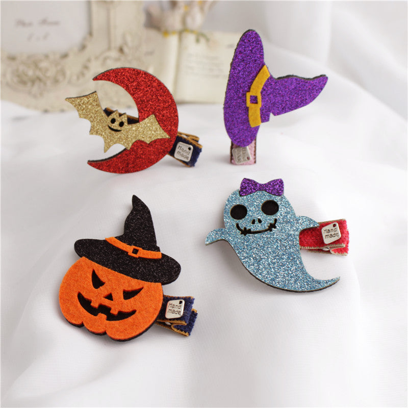 Felt Halloween Hair Clip-A