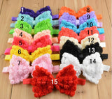 Rose Chiffon Bowtie Headband BH15006