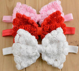 Rose Chiffon Bowtie Headband BH15006