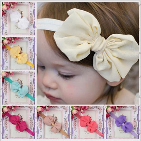 Baby Chiffon Bow Headband BH15003